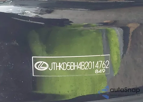 2011 Lexus Ct 200H Premium from USA, damaged, VIN JTHKD5BH4B2014762